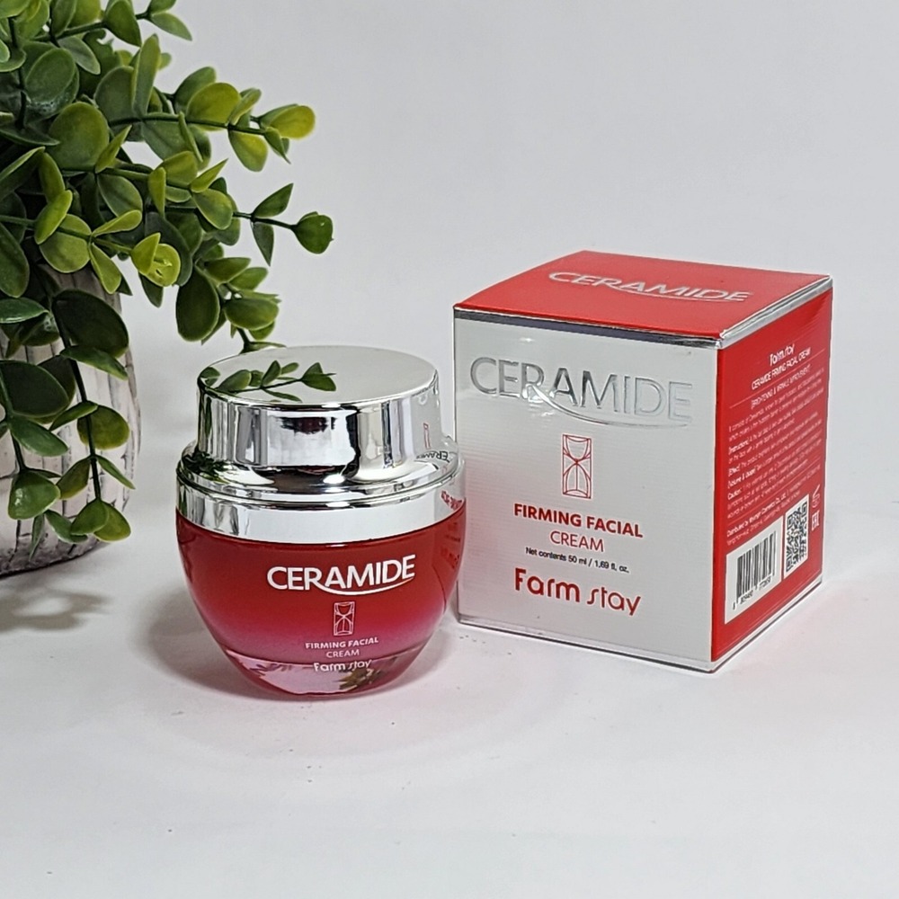 Farm Stay Ceramide Firming Facial Cream Brightening & Wrinkle Improvement 1.69oz